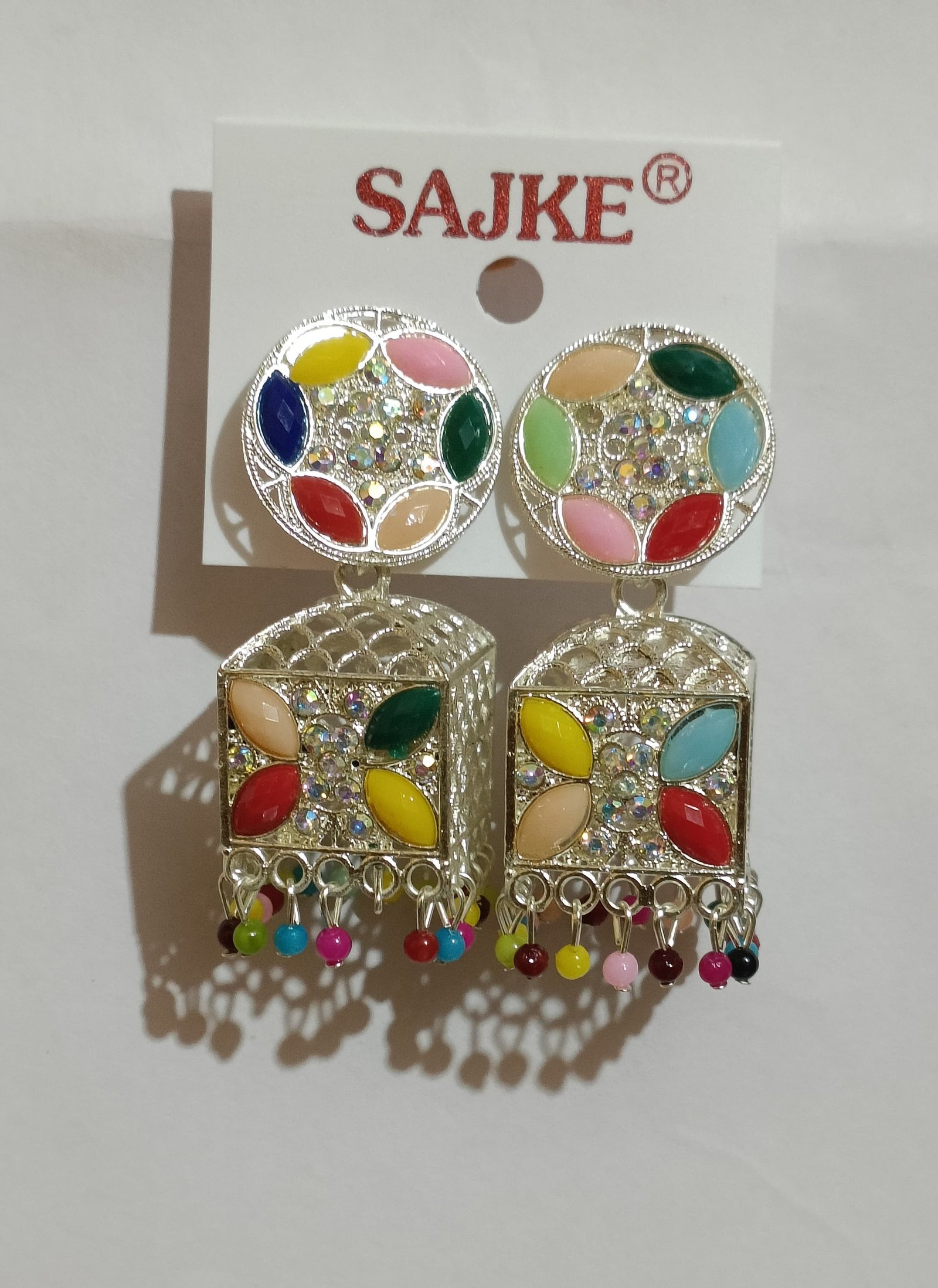 Traditional High Quality Best Jumar Earrings Round-Square